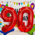 40 inch red big number 9 birthday party decoration foil polyester film balloons anniversary party wedding for girls and boys digit 9...