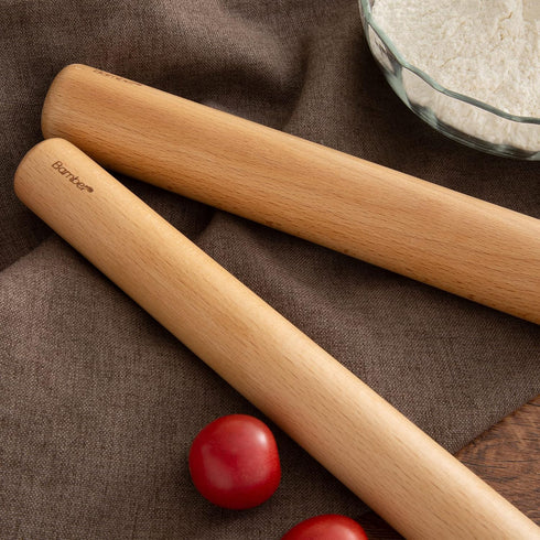 Bamber Mini Wood Rolling Pin for Baking Small Wooden Rolling Dowel Stick Dough Roller for Kids, 11'' by 1.2''...