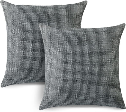 OTOSTAR Linen Throw Pillow Covers Set of 2 Decorative Square Pillowcases Cushion Covers 28x28 Inch for Home Decor Sofa Bedroom Car 70 x 70 CM Dark...
