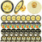 32 Pieces Employee Appreciation Lapel Pin 4/5 Inch Excellence Enamel Recognition Pins Appreciation Motivational Pins for Employee Staff Team Gift...