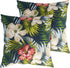 Pack of 2 Outdoor Waterproof Throw Pillow Covers 18 x 18 Inch, Decorative Cushion Sham Pillowcase Shell for Garden Patio Balcony(Midnight Floral)...