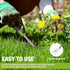 WORKPRO 11.5" Dandelion Weeder Puller Tool with Soft Handle, Polished Stainless Steel Garden Weed Remover Tool, Two-Pronged Fork Weeder Tool for L...