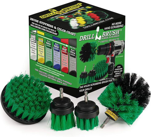 Pan Scrubber Kit - Cast Iron Skillet Brushes - Kitchen Cleaning Supplies - Stove Scrubber - Kitchen Countertop Cleaner - Kitchen Trash Can Scrubbi...
