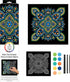 Plaid Traditional Mandala Modern Dot Kit, 14" x 14" Paint by Numbers for Adults and Kids, Easy-to-Follow DIY Crafts, Art Supplies with A Textured ...
