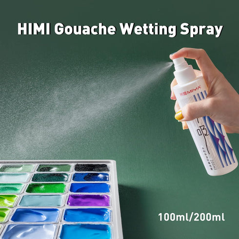 HIMI Gouache 200ml (6.76-oz) Bottle Wetting Spray, Suitable for gouache pigments, Art Supplies for Professionals, Nice Gift Art hobbyist...