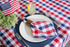 DII 4th of July Tabletop Collection, Napkin Set, Red, White & Blue Check, 6 Piece...