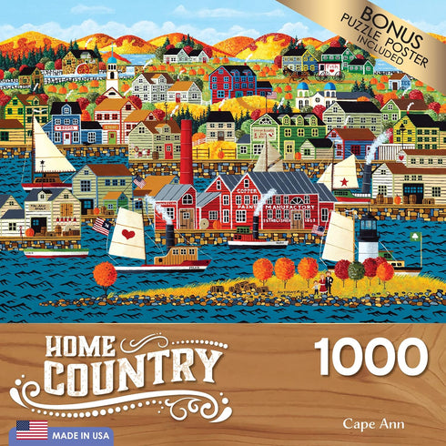 RoseArt - Home Country- Cape Ann - 1000 Piece Jigsaw Puzzle for Adults...