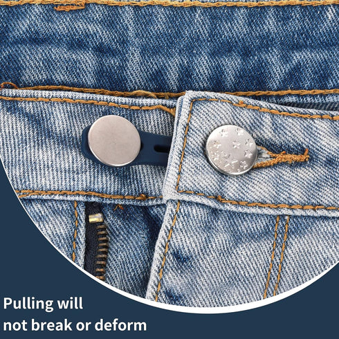 10 Pack Pants Expander Button, 10 Styles Jeans Waist Extender Button for Men and Women, Collars/Cuffs No Sew Metal Adjustment Buttons for Extender...