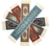 Set of 5 Rug Bookmarks, Colorful Carpet Book Marks for Reading, Miniature Oriental Style Design, Novelty Office Accessories...
