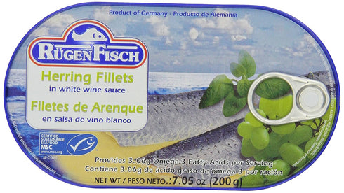 RuegenFisch Herring Fillets in Wine Sauce, 7.05 Ounce...