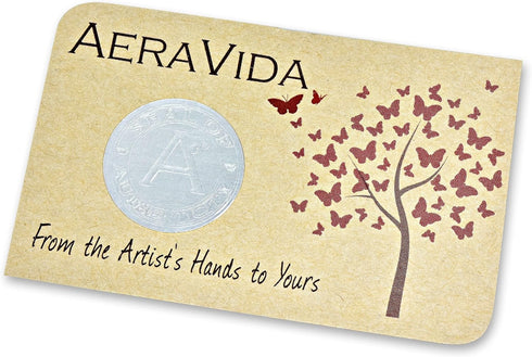 AeraVida Floral Paradise Genuine Blue Leather Loop Key Chain or Key Ring | Leather Key Chain for Women | Blue Leather Keychain | Leather Keychains...