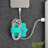 Cord Organizer Earbuds Holder Earphone Wrap Earphones Organizer Headset Headphone Earphone Wrap Winder Cord Manager Cable Winder Blue......