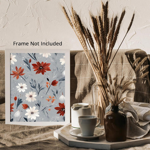 Posterizer 1 pcs-dainty flowers in nature -oil painting style-7-Floral & Botanical Art-Landscape & Nature Art-Living Room Bedroom Decor- unframed ...