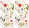 Paper House Productions Set of 6 Shiny Foil Enamel Effect Sticker Sheet for Crafts, Scrapbooking & Collecting - Wildflower Inspiration...