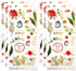 Paper House Productions Set of 6 Shiny Foil Enamel Effect Sticker Sheet for Crafts, Scrapbooking & Collecting - Wildflower Inspiration...