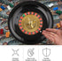10-Inch Roulette Wheel - Casino Games with Wheel and 2 Balls Included - Adults Games for Game Night, Work Event, or Casino Party...
