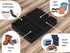 Simple Houseware 4-Pack Drawer Organizer Set - Closet Dividers for Underwear, Socks, Bras, Scarves, Ties - Foldable Non-Woven Storage Boxes, Black...