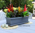 The HC Companies 18 Inch Venetian Rectangular Window Planter Box - Lightweight Plastic Indoor Outdoor Plant Pot with Drainage for Windowsill, Herb...