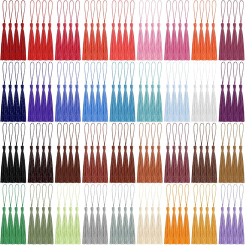 144 Pcs Bookmark Tassels for Crafts & Keychain Graduation - Mini Tassels for Bookmarks, Key Chains, Graduation...