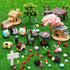 Skylety 64 Pieces Miniature Garden Accessories Mini Animals Miniature Ornament Kit Animal Figurines Animals Miniature Micro Landscape Accessories ...