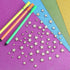 Luter 500 x Wooden Star Craft Ornaments Unfinished Blank Wooden Star Slices Embellishments for Christmas, Wedding, Party Decoration, DIY Cards, 5 ...