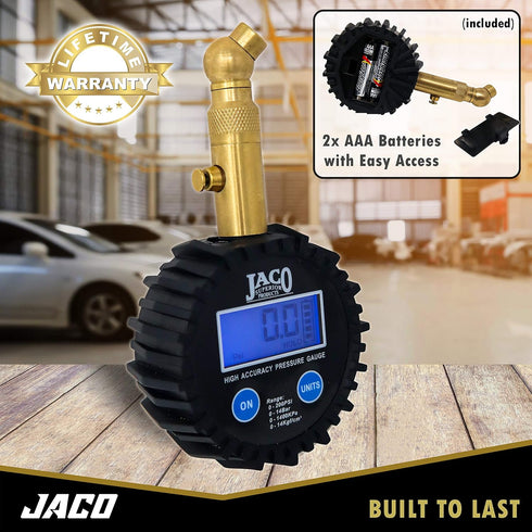 JACO Elite Digital Tire Pressure Gauge - Professional Accuracy - 100 PSI...
