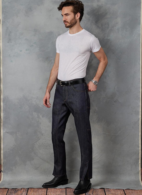 Vogue Men's Jeans Sewing Pattern Kit, Design Code V1915, Sizes 34-36-38-40...