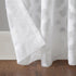 No. 918 Yvette Trellis Jacquard Sheer Rod Pocket Curtain Panel, 52" x 95", White...