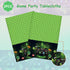 FunHot Video Game Table Covers, Video Game Birthday Decorations, 2 Pcs 54 x 108 Inch Green Waterproof Rectangle Game Tablecloths for Gamers Boys B...