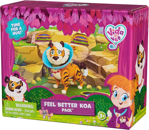 Feel Better Koa Pack with Koa Action Figure, a Cast and a Recovery Cone Accessory, Kids Toys for Girls & Boys Ages 3 and up...