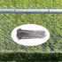 Aiwaiufu Aluminum 8inch 100 Packs Chain Link Fence Ties, 12.5 Gauge Aluminum Wire Hook Ties for Chain Link Dog Fence, Diameter 2mm...
