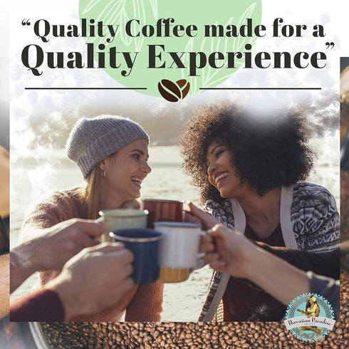 Hawaiian Paradise Coffee Chocolate Macadamia Nut Ground Coffee 12oz Bag, 100% Arabica Beans, Premium Rich Flavored, Finest Beans...