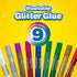 Crayola Washable Glitter Glue, Assorted Colors 9 ea (Pack of 3)...