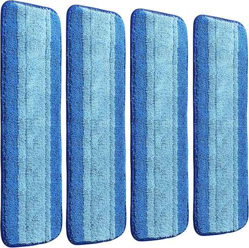 4 Pack Microfiber Cleaning Pads Compatible with All Bona Mops, Safe for Hardwood and Hard-Surface Floors,Washable, Reusable...