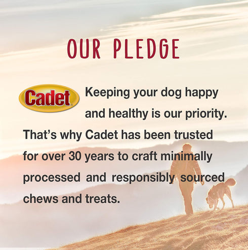 Cadet Double Stuffed Shin Bone - Highly Digestible, High Protein, Long-Lasting Dog Chew Bone for Aggressive Chewers, Supports Dental Health, - Bac...