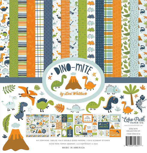 Echo Park Collection Kit 12"X12"-Dino-Mite...