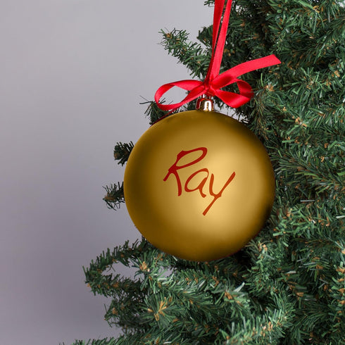 Tiny Ideas Christmas Baby's Handprint Ball Ornament, Included Paint for Baby Print, Newborrn Holiday Keepsake Gift, DIY Classic Hanging Bauble, Go...