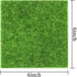 Elcoho 12 Pieces Fake Grass for Crafts Fairy Garden Grass 6 x 6 Inches Artificial Garden Grass for Miniature Ornament Garden Dollhouse DIY Decorat...