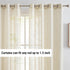 HLC.ME Abbey Faux Linen Textured Semi Sheer Privacy Light Filtering Transparent Window Grommet Floor Length Thick Curtains Drapery Panels for Offi...