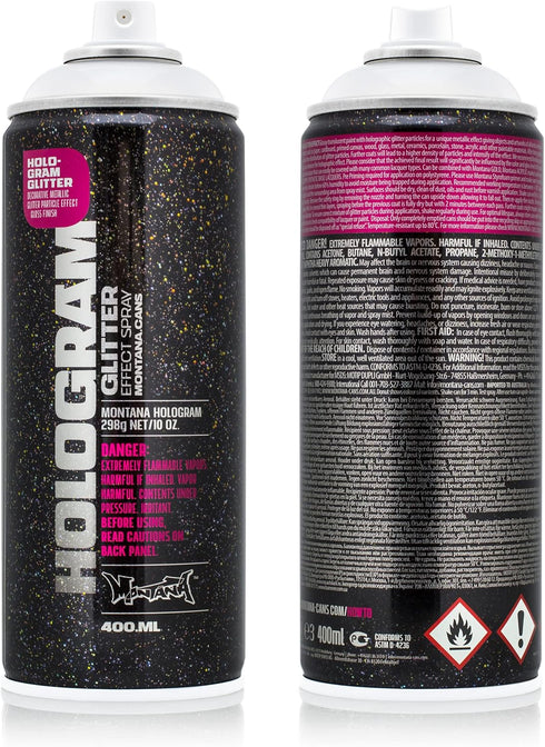 Montana Cans Montana Effect 400 ml Hologram Glitter Color, Clear Spray Paint...