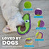 Outward Hound Tough Skinz Durable Squeaky Dog Toy with Two Tough Layers, Avocado, Green, Medium...