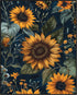 Posterizer 1 pcs-bright yellow wild flowers in the nature-Floral & Botanical Art-Abstract & Modern Art-Decor for Home & Office- UNFRAMED Wall Art...