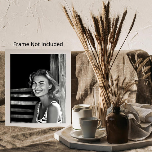 Posterizer 1 pcs-black and white photo art-90s models inspired portarait 3-Photography Art-Retro Art-Decorations for Bedroom, Office, Living Room ...