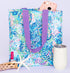 Lilly Pulitzer Purple/Blue Market Shopper Bag, Reusable Grocery Tote with Comfortable Shoulder Straps, Shell of a Party...