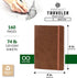 Pentalic 4" x 6" Pocket Sketchbook Traveler Journal, 160 Pages, Metallic Copper...