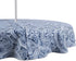 DII Paisley Outdoor Tabletop Collection, Water Resistant, Tablecloth, 60" (Round), Blue...