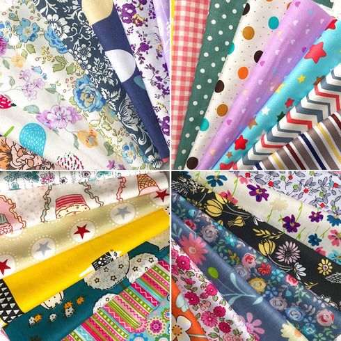 100% Cotton Quilting Fabric Misscrafts 50pcs 8" x 8" (20cm x 20cm) Craft Supplies Top Fat Quarter Bundles Floral Precut Fabric Square for DIY Craf...