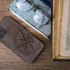 kwmobile Wood Case Compatible with Apple iPhone 12 / iPhone 12 Pro Case - Cover - Navigational Compass Dark Brown...