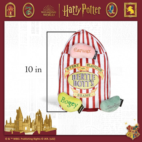 Harry Potter 10 Inch Bertie Botts Jelly Bean Burrow Pet Toy | Dog Toy Bertie Botts Jelly Beans | Bertie Botts Dog Toy with Jelly Beans 10 Inch | P...