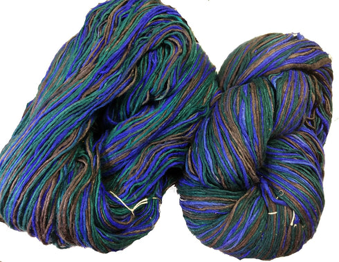 Silk Roving Worsted Weight Yarn Singles - Pure mulberry silk duke yarn (100 Grams, Sydney)......